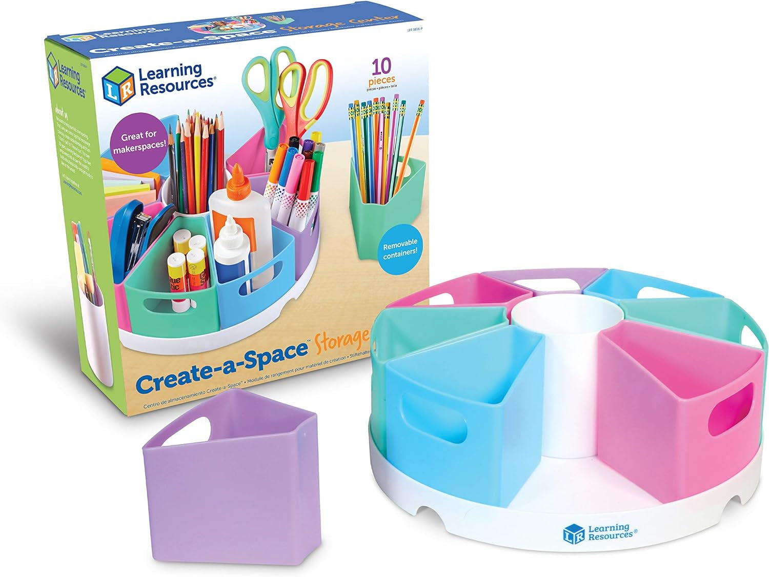 Create-A-Space Storage Center - Desk Organizer for Kids, Homeschool, Caddy, Back to School, Classroom Must Haves