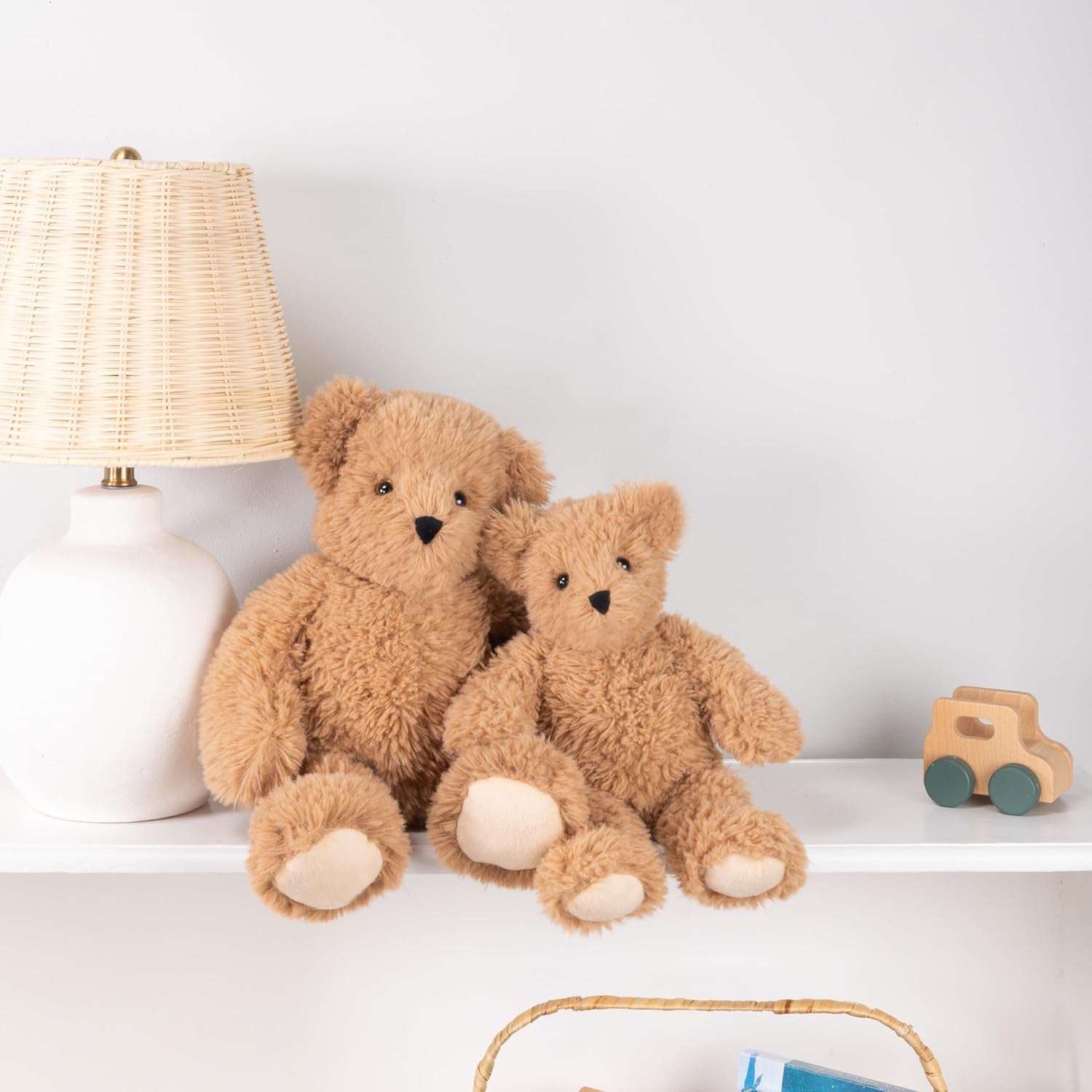 18 Inch Medium Teddy Bear | Soft Teddy Bear Stuffed Animal | Buttercream Classic Stuffed Bear Plushie | Perfect Easter Stuffed Bear Gift | Stuffed in USA with Recycled Filling